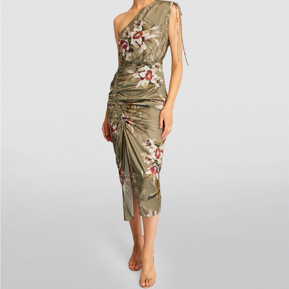 ALLSAINTS Floral silk dress